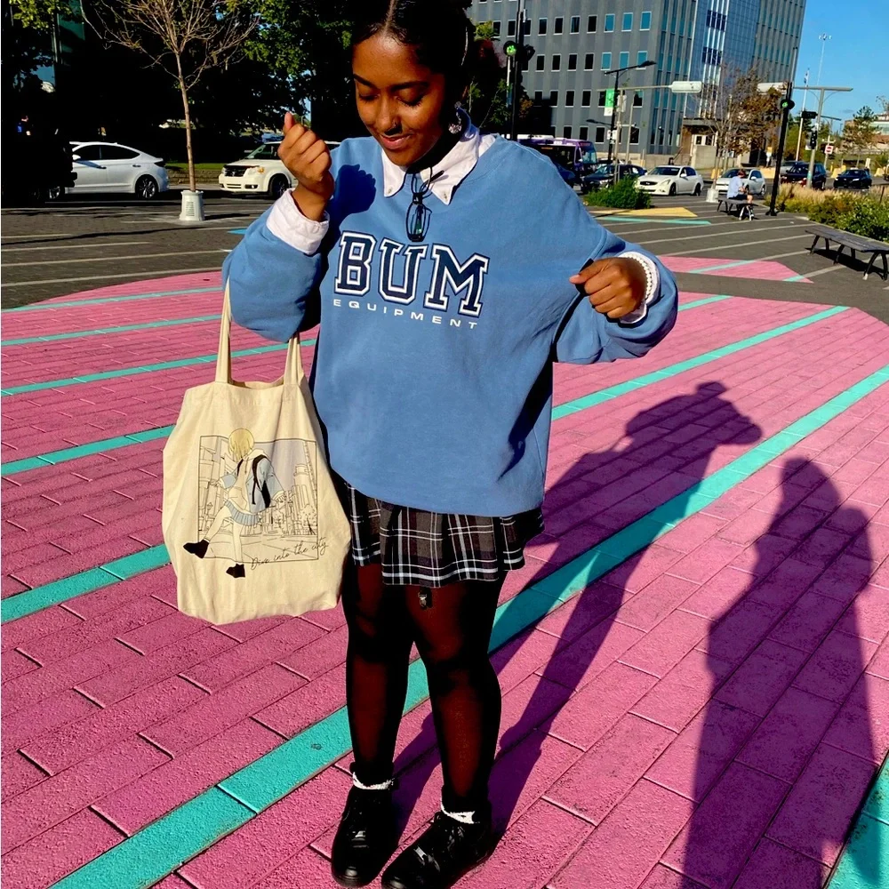 Blue B.U.M Équipement crew neck warm cozy - Picture 1 of 2